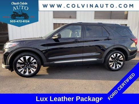 Certified 2025 Ford Explorer Platinum w/ LUX Leather Package image 1