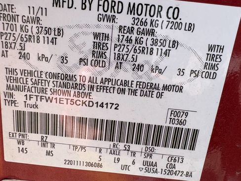 Used 2012 Ford F150 XLT w/ XLT Chrome Pkg image 9