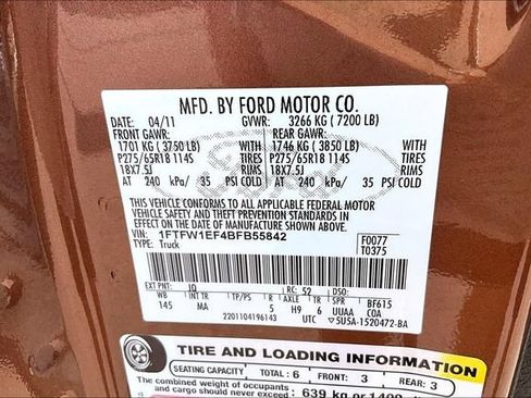 Used 2011 Ford F150 XLT w/ XLT Chrome Pkg AWD/4WD image 26