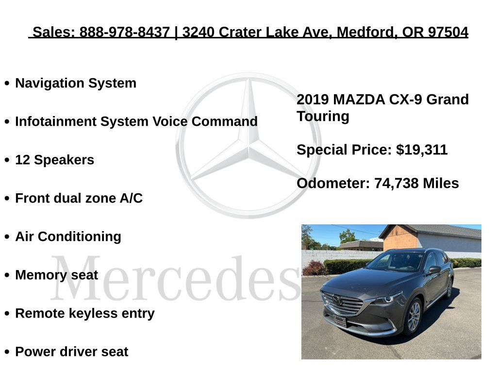 Used 2019 MAZDA CX-9 Grand Touring FWD image 6