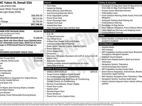 New 2026 GMC Yukon XL Denali w/ Sun & Power Step Package AWD/4WD image 27