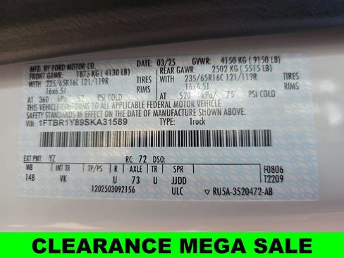 New 2025 Ford Transit 250 Low Roof image 42