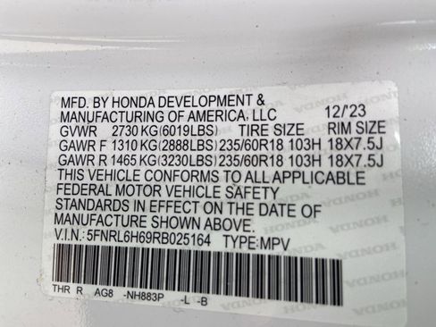 Used 2024 Honda Odyssey EX-L image 43