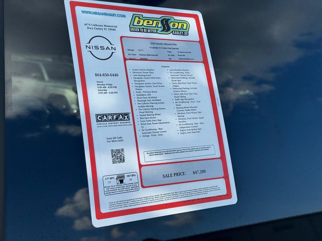 Used 2025 Honda Odyssey Elite image 27