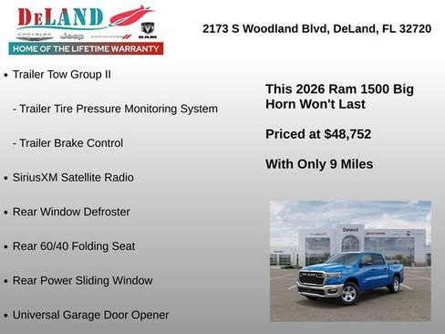 New 2026 RAM 1500 Big Horn AWD/4WD image 30