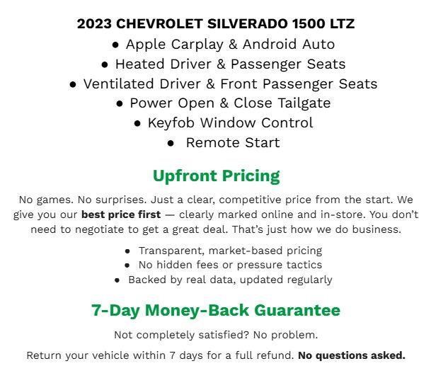 Used 2023 Chevrolet Silverado 1500 LTZ AWD/4WD image 2