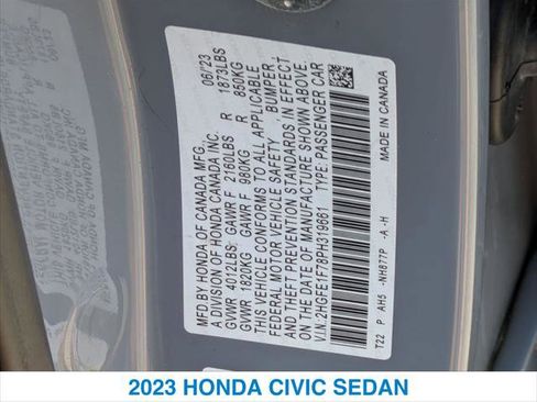 Certified 2023 Honda Civic EX image 25