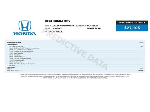 Used 2023 Honda HR-V LX image 2