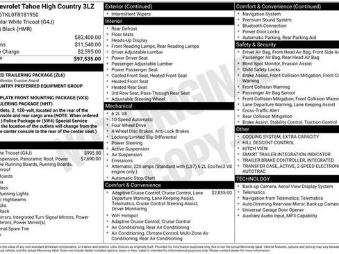 New 2026 Chevrolet Tahoe High Country image 50