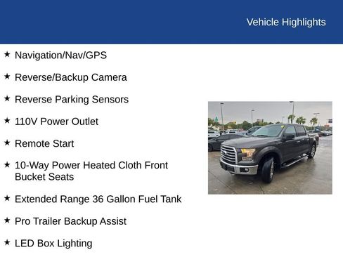 Used 2017 Ford F150 XLT w/ Equipment Group 302A Luxury AWD/4WD image 8