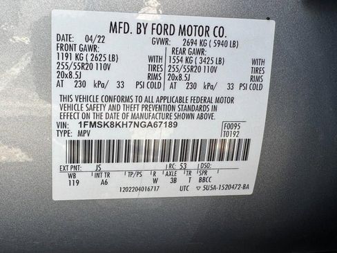 Used 2022 Ford Explorer ST-Line w/ Class IV Trailer Tow Package AWD/4WD image 29