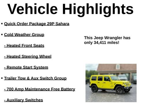 Used 2023 Jeep Wrangler Unlimited Sahara w/ Cold Weather Group AWD/4WD image 40