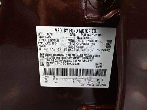 Used 2012 Ford Edge Limited AWD/4WD image 47