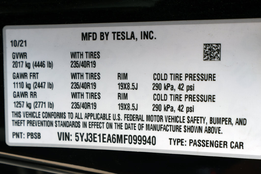 Used 2021 Tesla Model 3 Standard Range Plus RWD image 12