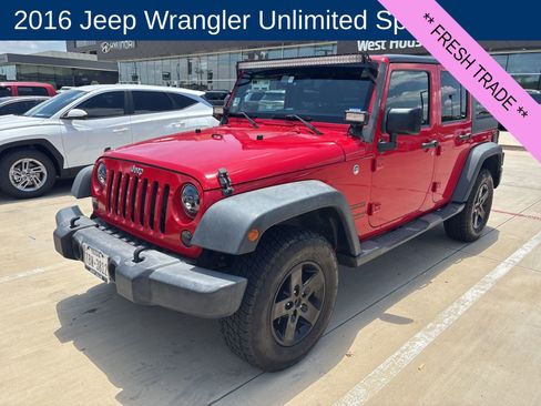Used 2016 Jeep Wrangler Unlimited Sport w/ Quick Order Package 24S AWD/4WD image 1