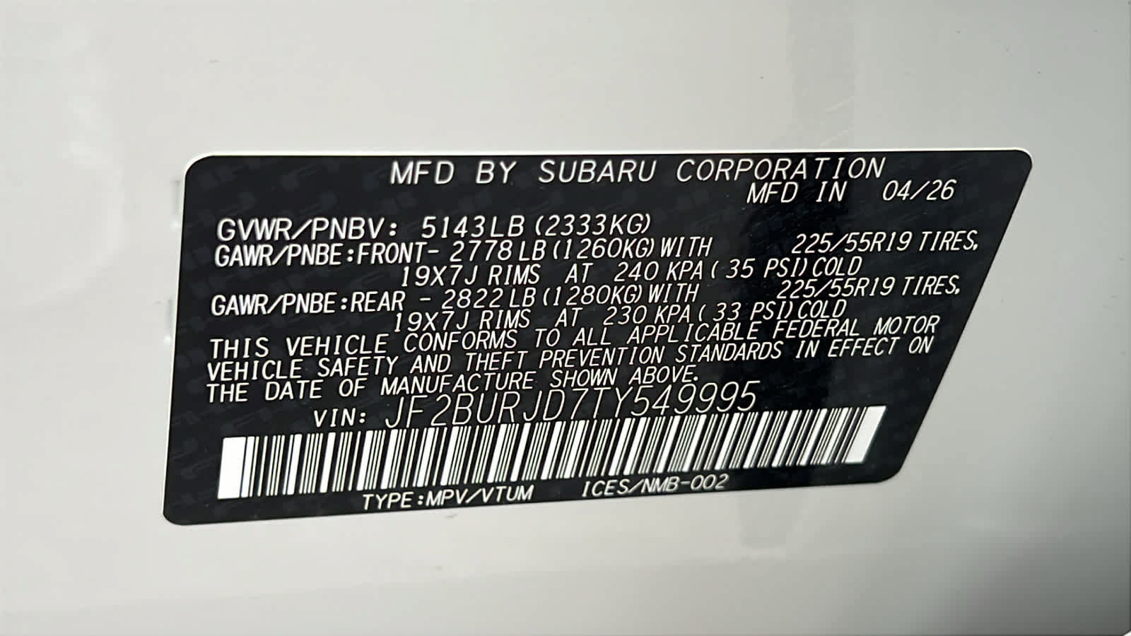New 2026 Subaru Outback Touring XT AWD/4WD image 30