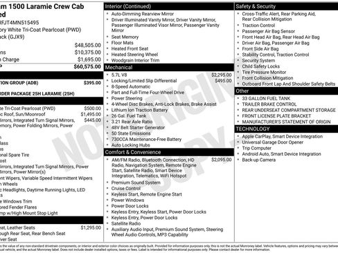 Used 2021 RAM 1500 Laramie w/ Protection Group image 39