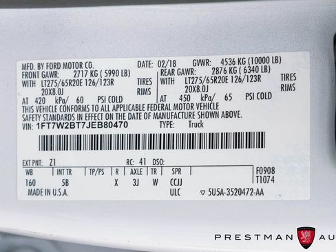 Used 2018 Ford F250 Lariat w/ Lariat Ultimate Package AWD/4WD image 51