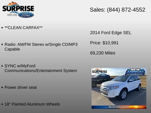 Used 2014 Ford Edge SEL FWD image 6