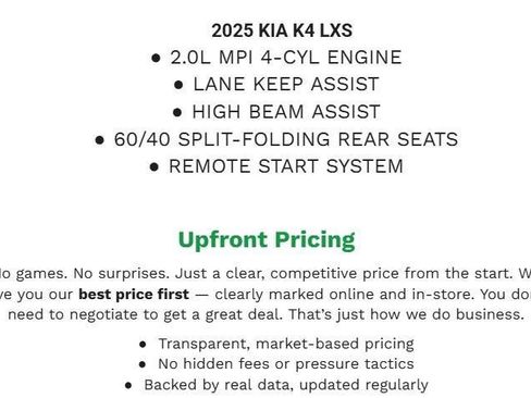 Used 2025 Kia K4 FWD image 2
