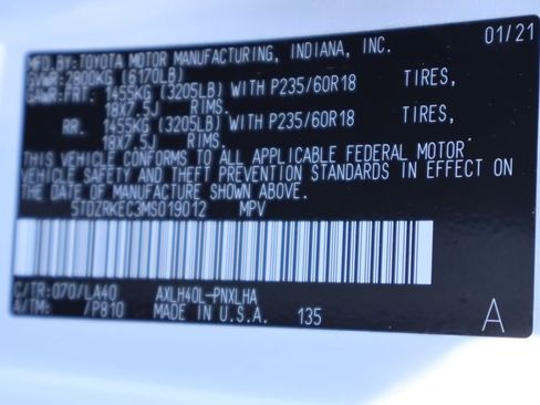 Certified 2021 Toyota Sienna Limited FWD image 28
