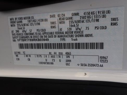 Used 2024 Ford Transit 250 Low Roof w/ Exterior Upgrade Package RWD image 24