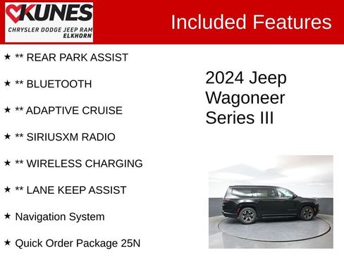 Used 2024 Jeep Wagoneer Series III AWD/4WD image 3