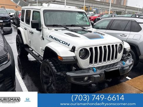 Used 2021 Jeep Wrangler Unlimited Rubicon 4xe w/ Cold Weather Group AWD/4WD image 1