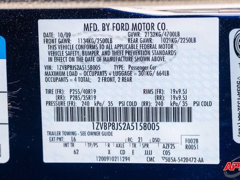 Used 2010 Ford Mustang Shelby GT500 RWD image 76