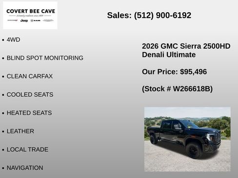 Used 2026 GMC Sierra 2500 Denali Ultimate AWD/4WD image 6