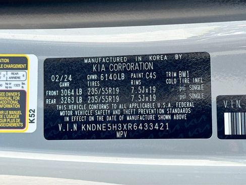 Certified 2024 Kia Carnival SX FWD image 36