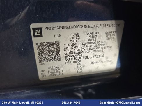 Used 2020 GMC Sierra 1500 SLT w/ SLT Premium Plus Package image 34