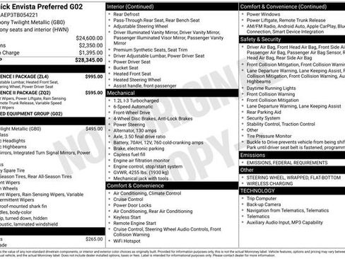 New 2026 Buick Envista Preferred w/ Convenience I Package image 3