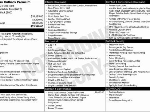 Used 2024 Subaru Outback Premium image 3