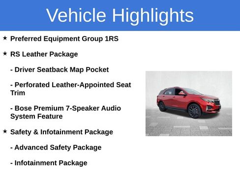 Certified 2023 Chevrolet Equinox RS w/ RS Leather Package image 5