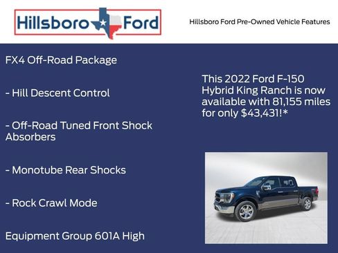 Used 2022 Ford F150 King Ranch w/ Equipment Group 601A High AWD/4WD image 6