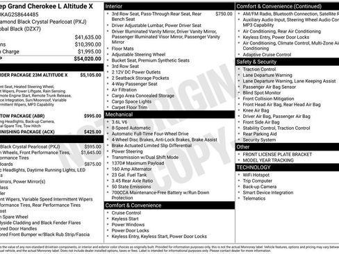 Used 2025 Jeep Grand Cherokee L Altitude AWD/4WD image 2