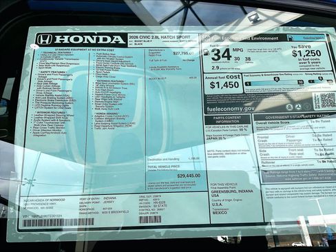 New 2026 Honda Civic Sport image 18