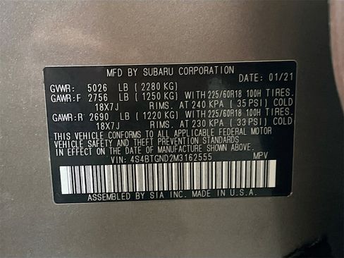 Used 2021 Subaru Outback Limited XT image 34