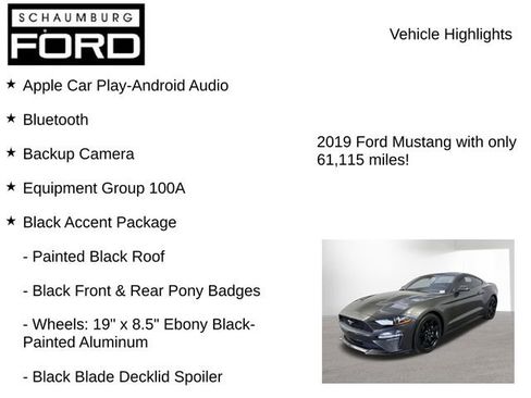 Used 2019 Ford Mustang Coupe w/ Black Accent Package RWD image 7