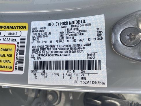 Used 2021 Ford Bronco Sport Outer Banks AWD/4WD image 24