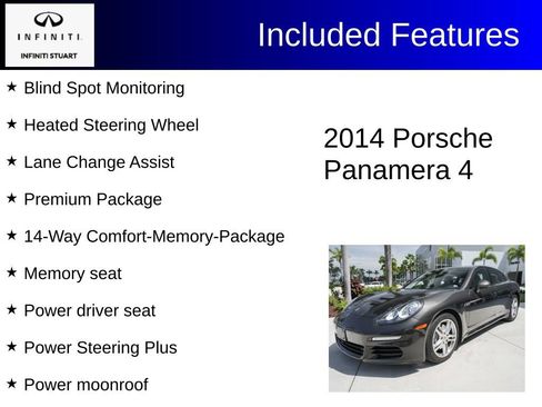 Used 2014 Porsche Panamera 4 AWD/4WD image 2