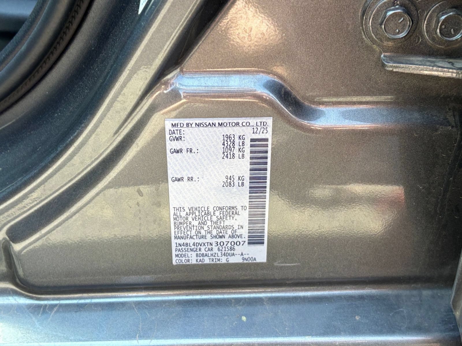 Used 2026 Nissan Altima 2.5 SV FWD image 28