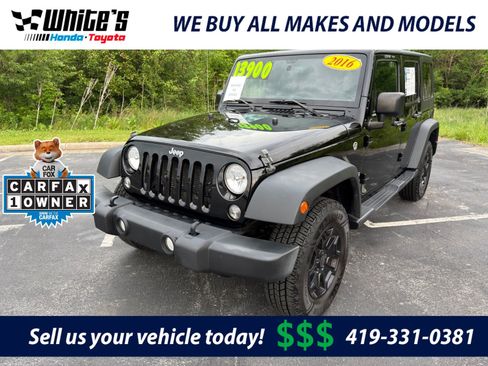 Used 2016 Jeep Wrangler Unlimited Sport w/ Quick Order Package 24S AWD/4WD image 1