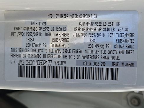 Used 2022 MAZDA CX-9 Touring image 28