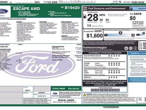 Certified 2023 Ford Escape ST-Line w/ Tech Pack #1 image 2
