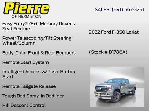 Used 2022 Ford F350 Lariat w/ Black Appearance Package AWD/4WD image 30