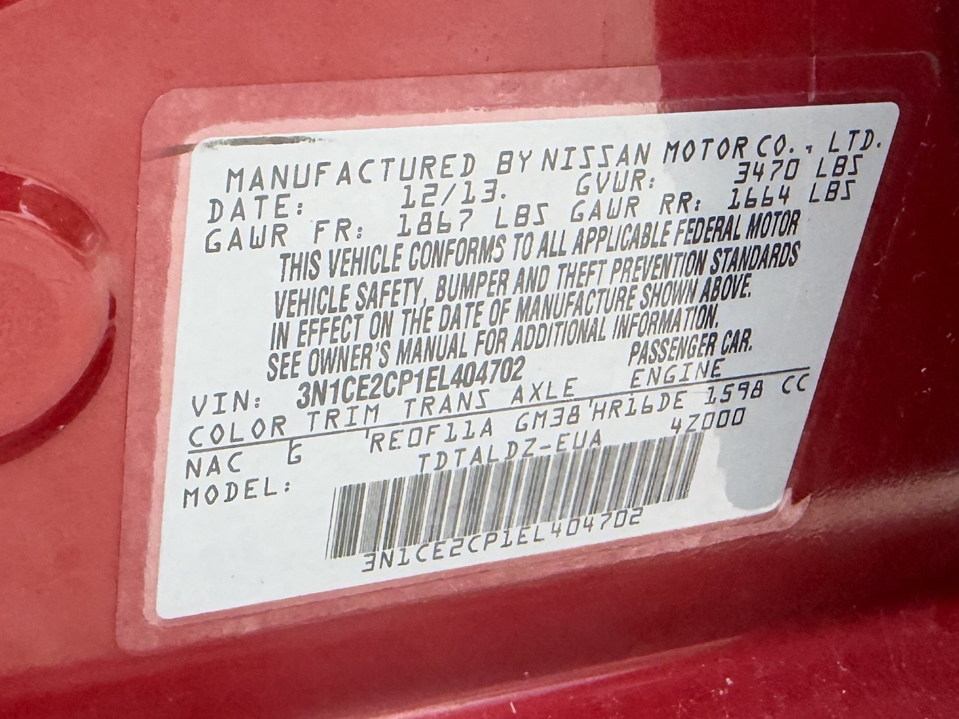 Used 2014 Nissan Versa Note SV w/ Convenience Package FWD image 16