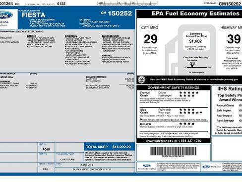 Used 2012 Ford Fiesta S FWD image 3