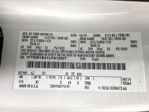 Used 2020 Ford F150 King Ranch w/ Equipment Group 601A Luxury image 44